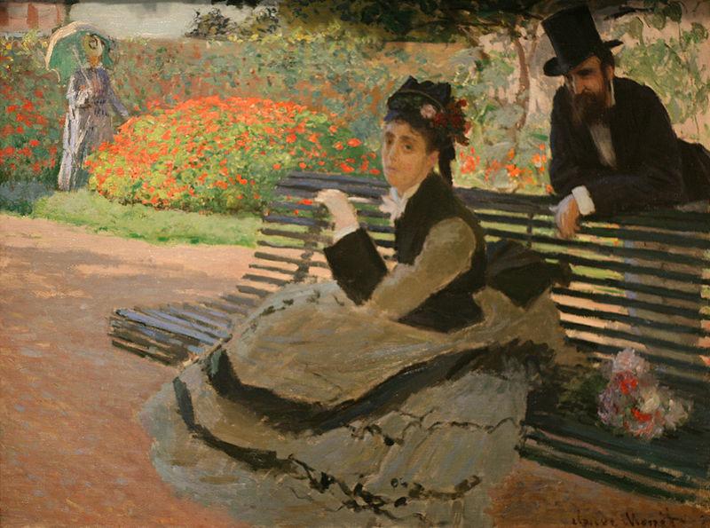 Claude Monet WLA metmuseum Camille Monet on a Garden Bench oil painting picture